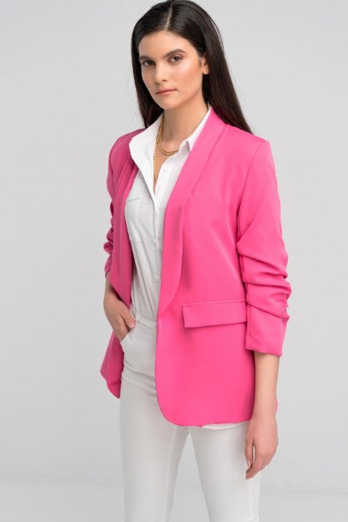 Σακάκι ίσια γραμμή plus size-1267