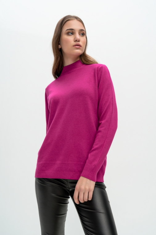 Πουλόβερ με χαμηλό ζιβάγκο plus size-678B