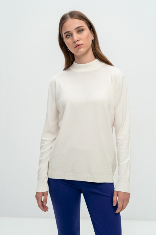 Πουλόβερ με χαμηλό ζιβάγκο plus size-678B