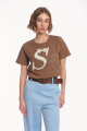 Γυναικείο Βαμβακερό T-shirt με Ανάγλυφο Κέντημα 