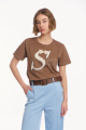 Γυναικείο Βαμβακερό T-shirt με Ανάγλυφο Κέντημα 