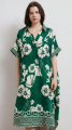 Γυναικείο Midi Καφτάνι-Φόρεμα με Floral Motiva και Ethnic Λεπτομέρειες-CD3198