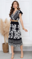 Γυναικείο Midi Αέρινο Φόρεμα με Ethnic Κεντήματα Paisley-A26671