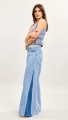 Ψηλόμεσο Wide-Leg Τζιν Παντελόνι - Classic Blue-H2887
