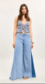 Ψηλόμεσο Wide-Leg Τζιν Παντελόνι - Classic Blue-H2887